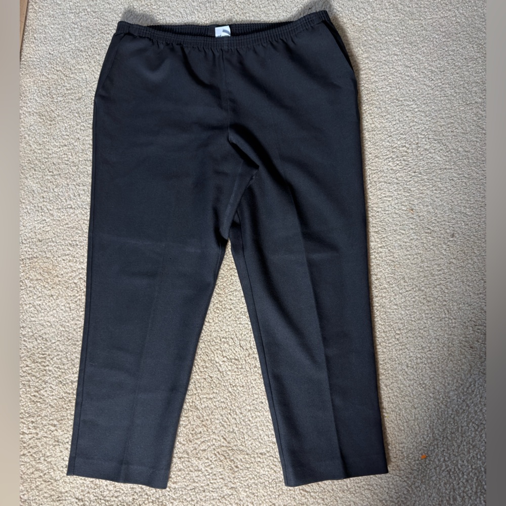 Alfred Dunner Women's Black Dress Pants